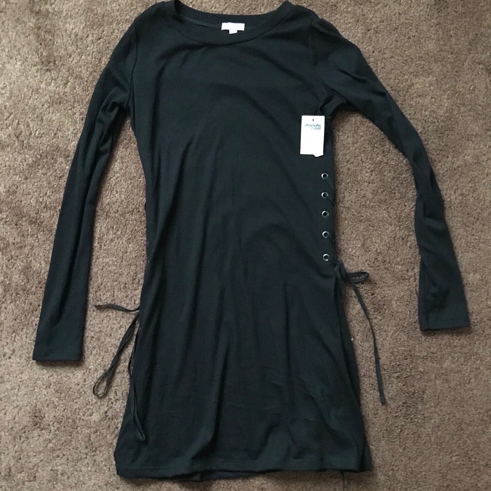 Long sleeve black dress